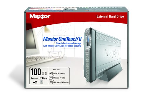 Maxtor One Touch II 100 GB USB 2.0 External Hard Drive (E01E100) Maxtor One Touch II 100 GB USB 2.0 External Hard Drive (E01E100)