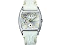 Police 'Dynasty' Unisex White Multifunction Leather Strap Watch