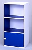 旭金属 フリーBOX3段1ドアー(Blue) F-431(B)