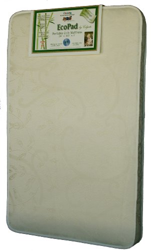 Colgate Mattress Eco-Friendly Portable Mini Crib Mattress, Ecru