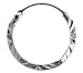 Sterling Silver Diamond Cut Hoop Earrings, 9/16 Diameter