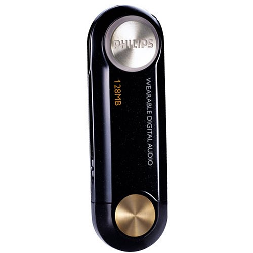 Philips KEY006 128MB MP3/WMA Player/Thumb Drive with Neck Strap Remote