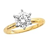 1.2 ct. G   I1 Round Brilliant Cut Diamond Solitaire Ring