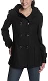 Miss Sixty Women's Hooded 8 Button Double Breasted Updated Peacoat