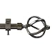 Antiqued Bronze Cage Drapery Rod - 48-86"