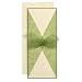 10-Count Green Vellum Leaf Jacket Invitations
