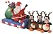 Gemmy Airblown Santa Sleigh