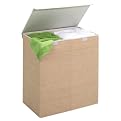 Honey-Can-Do HMP-01367 Double Resin Hamper With Cover Two Containers In One Unit