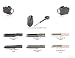 Glock Accessory Package With GTL 21 & 10/Entrenching Tool w/Pouch/Field Knife 71/78 M...