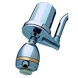 Shower Filter, Chrome w/ Replaceable Cartridge