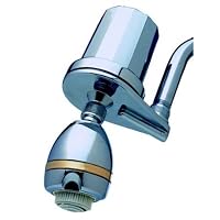 Shower Filter, Chrome w/ Replaceable Cartridge