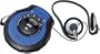 JVC XLPG300A Portable CD Player (Blue on Black)