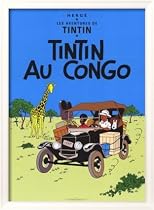 Tintin Au Congo (1931) Decorative Framed Art Poster Print by Herg&eacute; (Georges R&eacute;mi), 23x31