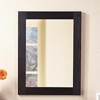 Framed Wall Mirror in Black