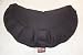 Zen Black Crescent Zafu Meditation Cushion filled with Organic Buckwheat Husks.