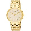 Citizen Men's Eco-Drive Stiletto Gold-Tone Bracelet Watch #AR1052-58P