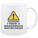 Mug White " WARNING : DANGEROUS Irish Wolfhound " Dogs