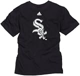 MLB Boy's Chicago White Sox Better Logo Short Sleeve Tee, Black, Large