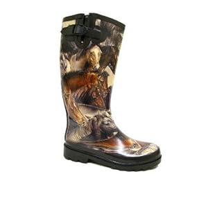 Ladies Wellington Boots Printed Wellies Womens Size 3-8