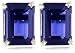 14k Choice of White or Yellow Gold 8x6mm Iolite Emerald Cut Stud Earrings