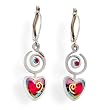 Heart & Spiral Earrings