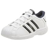 adidas Infant/Toddler Superstar 2G Ultra Basketball Shoe,White/Dark Indigo,6 M US Toddler