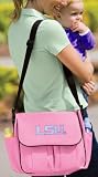 Pink LSU Diaper Bag Official NCAA College Logo Deluxe Pink LSU - Pink Baby Bag - BEST Baby Shower GIFT for New Dad, Father or New Mom Mother GIFTS