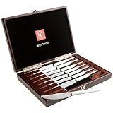 Wusthof 8pcsteak 8-Piece Stainless-Steel Steak Knife Set with Wooden Gift Box