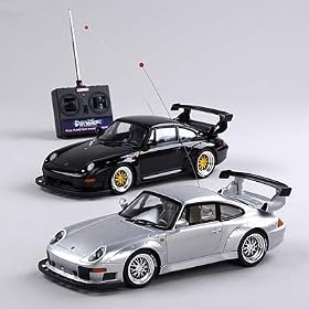 Excalibur Electronic Porsche 911 GT2 1:12 Scale Radio Control Car 921 BLACK