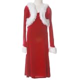 Little Girls Clothes RED MARABOU Dress Bolero BONNIE JEAN Christmas Girl 7-16
