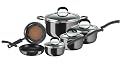 T-Fal Ultimate Enamel 12-Piece Cookware Set, Black