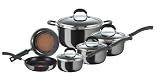 T-Fal Ultimate Enamel 10 piece Cookware Set, Black