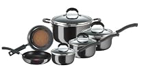 T-Fal Ultimate Enamel 12-Piece Cookware Set, Black