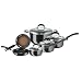 T-Fal Ultimate Enamel 12-Piece Cookware Set, Black