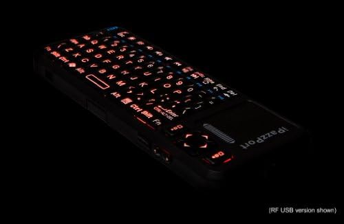 Mini Wireless Keyboard Bluetooth with Backlight, Laser Pointer OSK-01BTT-BK-LSR