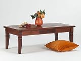 Table basse Catana, 130x65 cm, pin, ch&acirc;taigne