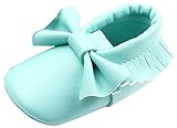C-Princess ベビーシューズ ファーストシューズ 赤ちゃん 女の子 お姫系 子供靴 フォーマル かわいい 蝶結び飾り付 結婚式 入園式 お祝い (11cm, Bグリーン)