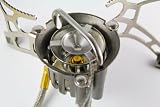 Camping Multi-fuel Stove & Windscreen Split System Liquid or Gas Fuel
