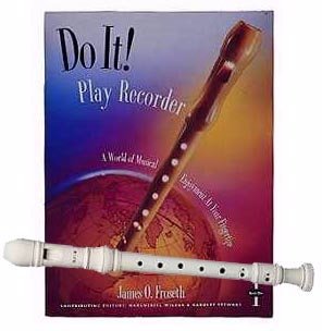 Childrens Toyshop  Musical Instruments : Recorder Pack: Yamaha Ivory Soprano Recorder with Do It! Play Recorder! Book & CD