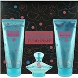 Curious by Britney Spears for Women Explore Your Curiosity 3 Piece Set Includes: 1.7 oz Eau de Parfum Spray + 6.8 oz Deliciously Whipped! Body Souffle + 6.8 oz Lather Me Up! Shower Gel