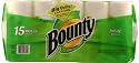Bounty Paper Towels, White, 15-Count Package