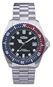 Medana Men's Diver Style Water Resistant Watch with Metal Bracelet