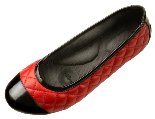 pluggz Women's Quilted Leather Ballet Flats