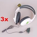 Neewer 3x NEW Stereo Headset with Mic For Microsoft XBOX 360 Game
