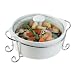 Kitchen & Housewares : Mayfair & Jackson Round Porcelain Casserole with Vented Lid and Elegant Serving Rack