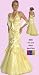4865 EMBROIDERY LACE SATIN EVENING GOWN WEDDING PROM DRESS