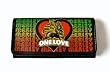 Bob Marley One Love Lion Women's Black Leather Checkbook Wallet
