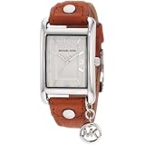 Michael Kors Womens MK2165 Leather Rectangle Charm 