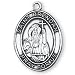 Sterling Silver St Brendan Medal and 24-inch Chain