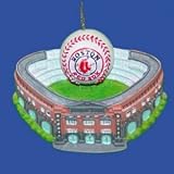 Kurt Adler 3-3/4-Inch Boston Red Sox Fenway Park with Baseball Ornament